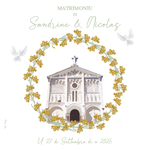 FP mariage couronne immortelle église sacré coeur recto