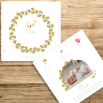 présentation fp naissance couronne immortelle + épingle porte bonheur