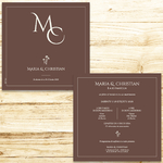 présentation FP mariage initiales pantone cappuccino