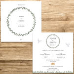 présentation FP mariage couronne eucalyptus fine vert sauge