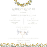 FP mariage petite couronne immortelle eucalyptus vert sauge + cachet de cire verso