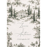 FP mariage domaine cyprès monochrome vert foncé 12,5x17,8 recto