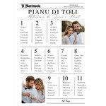 affiche 60x80 plan de tables mariage journal le monde