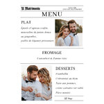 menu A5 mariage journal le monde