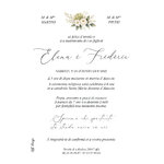 FP mariage couronne ovale fleurs vertes et blanches 12,5x17,8 verso