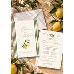 présentation FP mariage dolce vita citron + rayures vertes