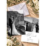 présentation FP remerciements mariage photos couple 12,5x17,8