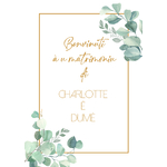 affiche bienvenue mariage