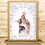 présentation affiche madonuccia + toile de jouy bleue