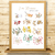 affiche A3 chiffres corse beige lin mixte