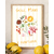 présentation cadre pele mele dolce vita rayures jaune pale