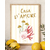 présentation cadre dolce vita épingle porte bonheur rayures rose