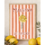 présentation affiche A4 Maestra d'amore immortelle rayures terracotta rose poudré