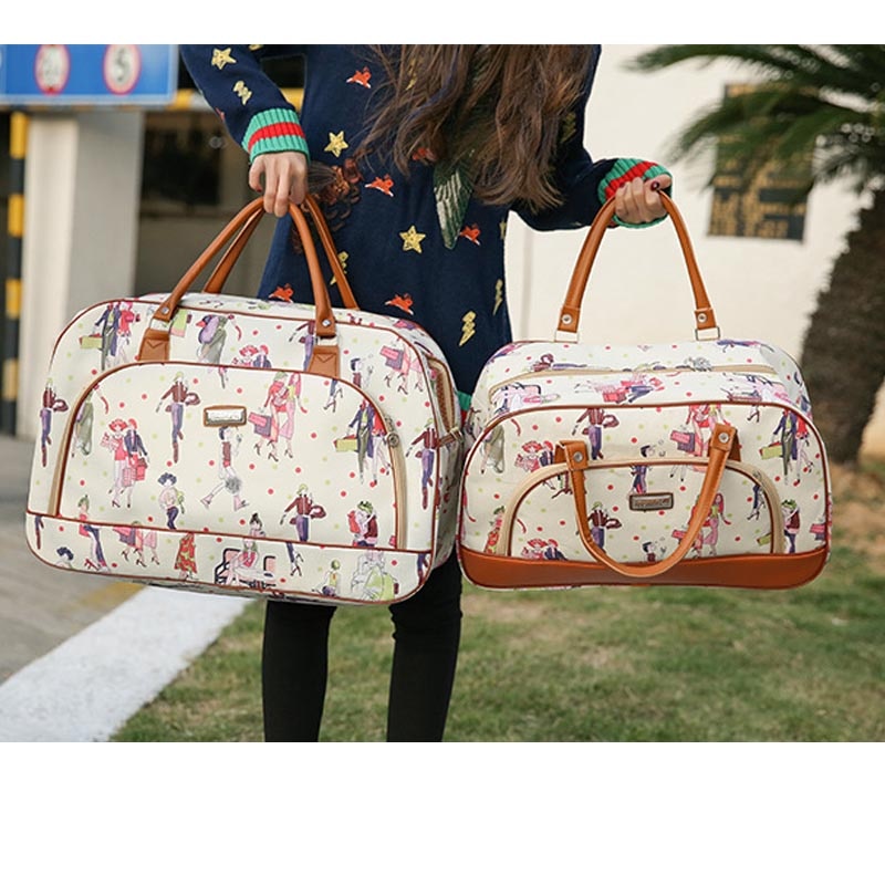 Sac-de-voyage-en-cuir-PU-pour-hommes-et-femmes-grande-capacit-imperm-able-imprim-d
