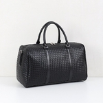 Sac-de-voyage-motif-tiss-en-cuir-PU-pour-hommes-et-femmes-sac-bandouli-re-de