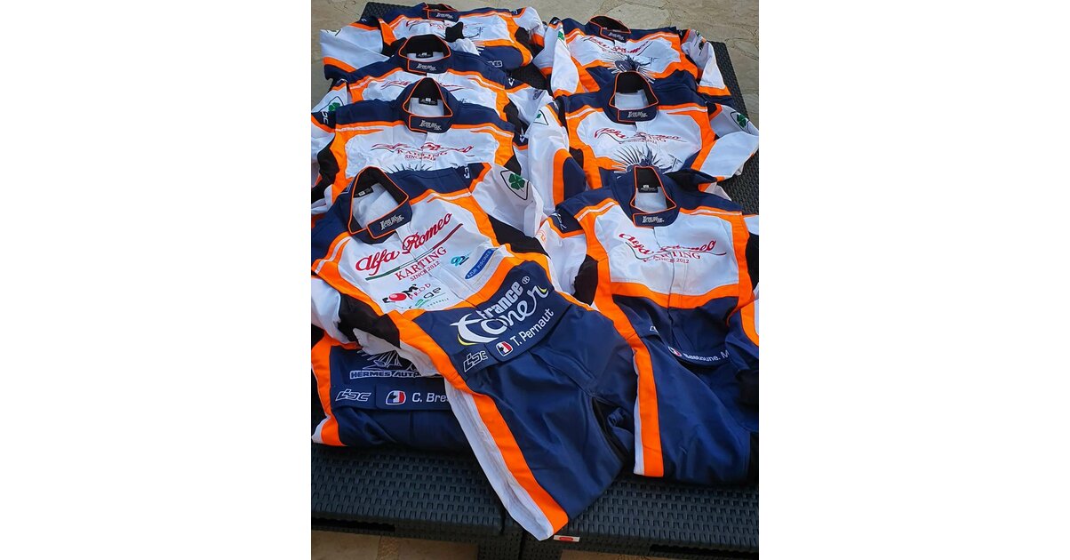 Combinaison De Karting Personnalisable - Certifiée CIK/FIA Niveau 2, Ignifuge - Tissu Cordura, Multicolore
