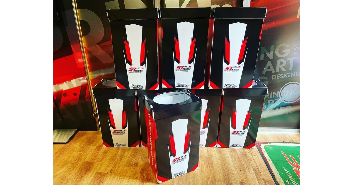 Poubelle pliable Personnalisable Akilux - PADDOCK & TEAM/Poubelle ...
