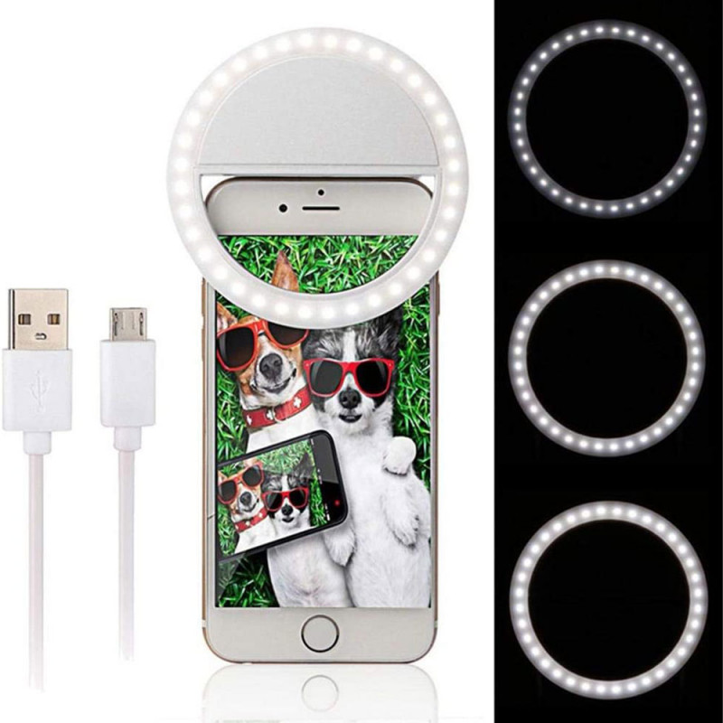 anneau-selfie-rechargeable-blanc