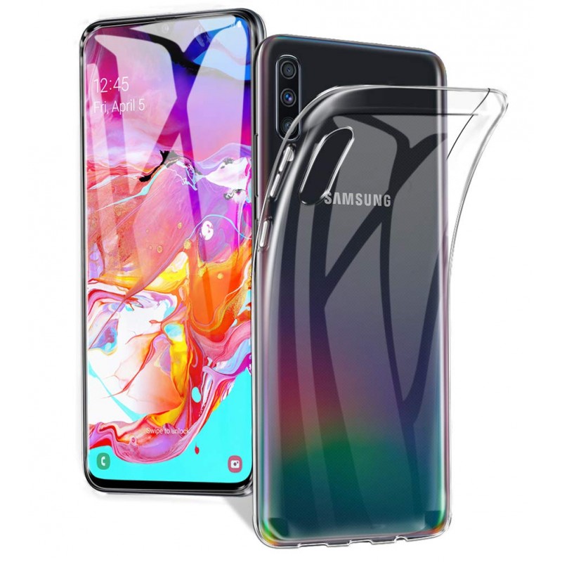 Coque silicone transparente Samsung Galaxy A70