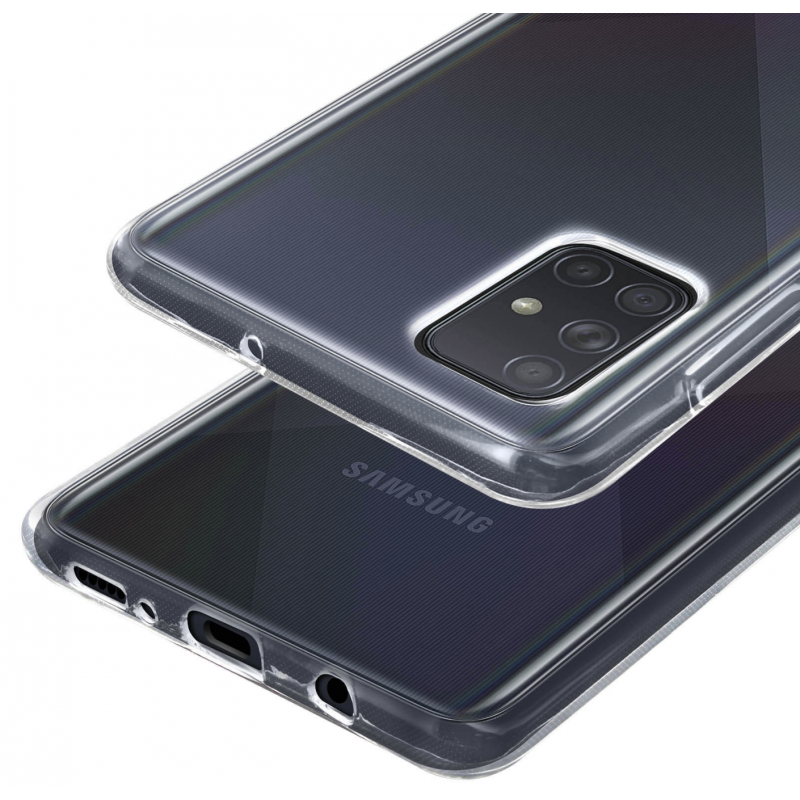 Coque Samsung Galaxy A71 silicone transparente Chute De Fleurs ultra  resistant Protection housse Motif Ecriture Tendance Evetane - Coquediscount