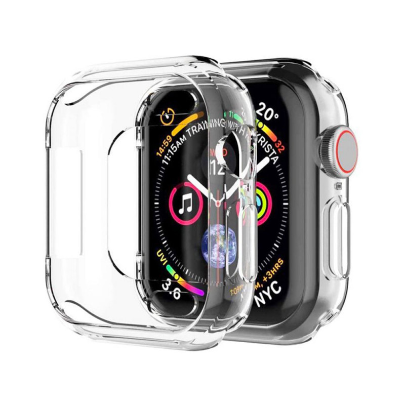 Bumper silicone transparent Apple Watch Série 7 45 mm