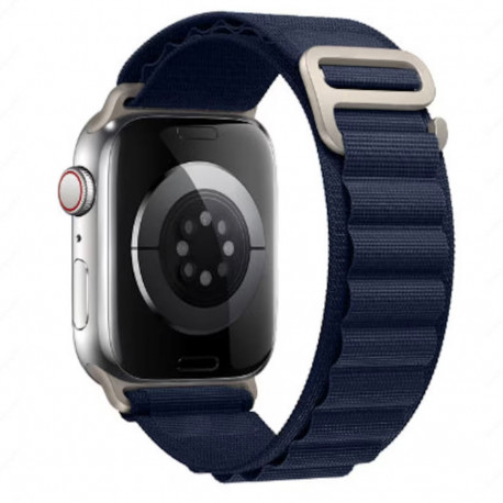 Bracelet alpine loop bleu marine Apple Watch 42 / 44 / 45mm