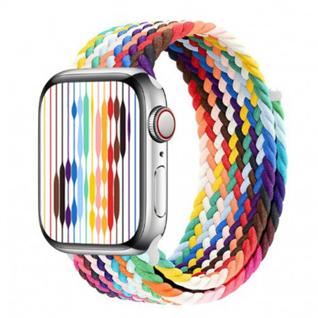 bracelet-tresse-blanc-multicolore-apple-watch-42-44-45mm