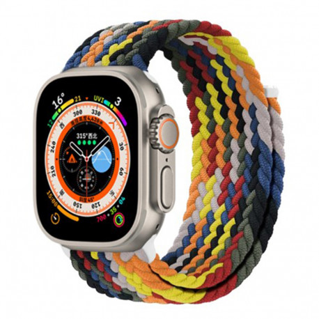 bracelet-tresse-bleu-multicolore-apple-watch-42-44-45mm