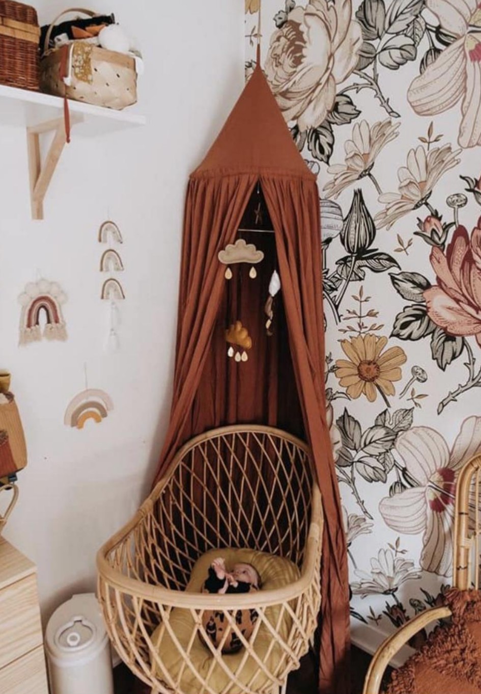 Baby Bed Canopy | Terracotta