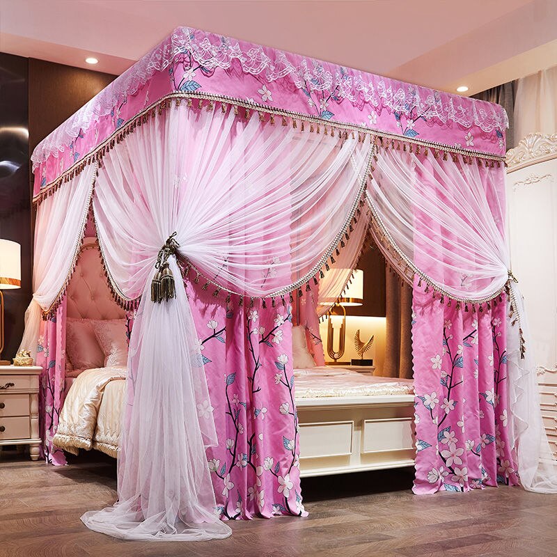 Adult Canopy Bed | Pink Spring