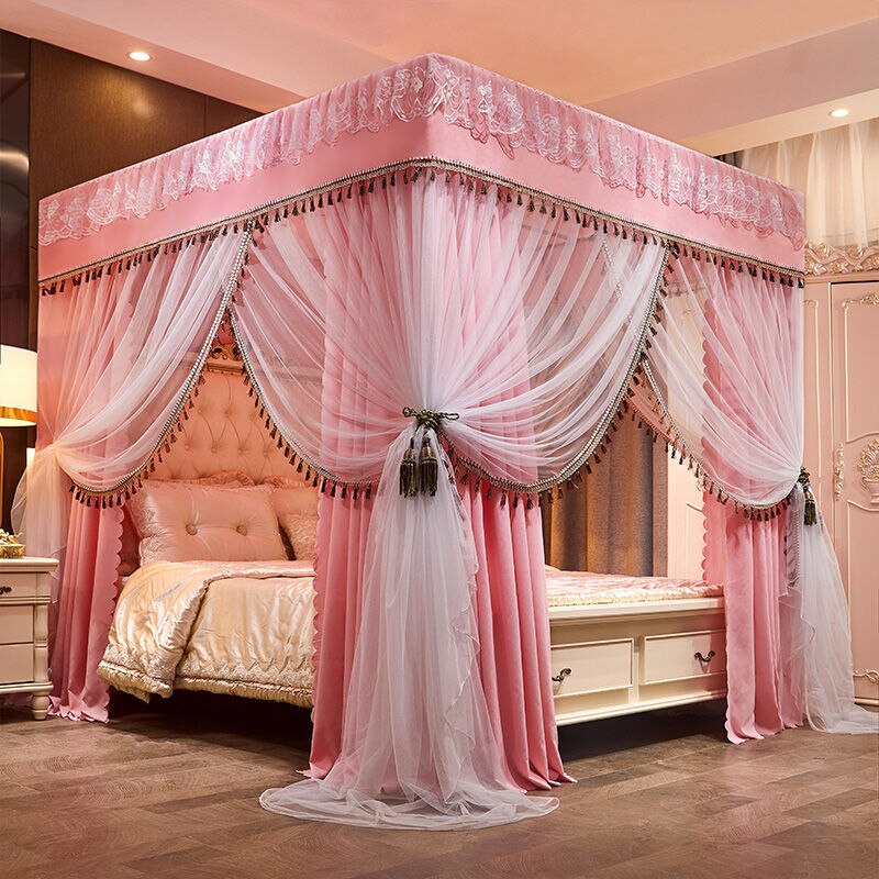 Adult Canopy Bed | Poetry Pink