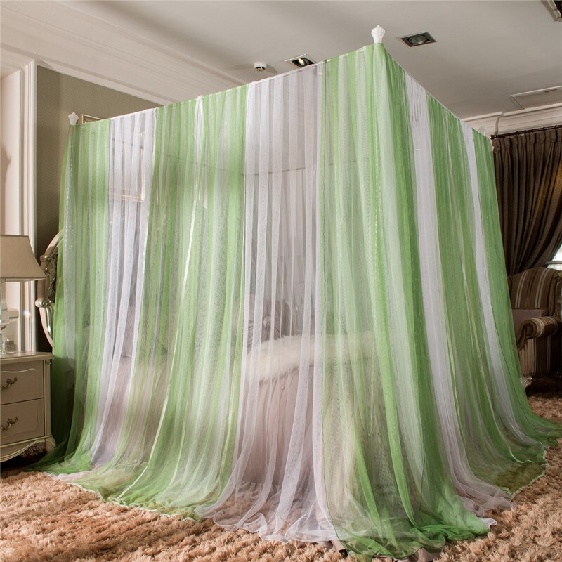 Adult Canopy Bed | Zebra Green