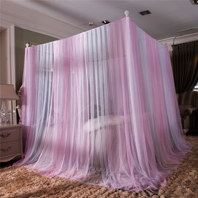 Adult Canopy Bed | Zebra Pink