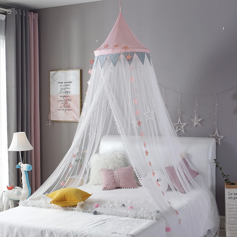 Ciel de Lit Bébé | Style Cirque Rose