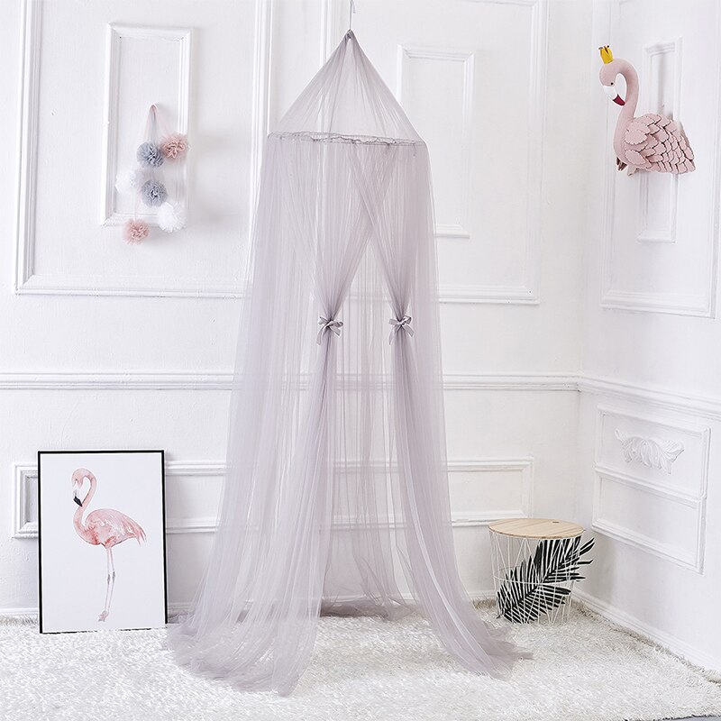 Baby Bed Canopy | Grey Fine Fabric