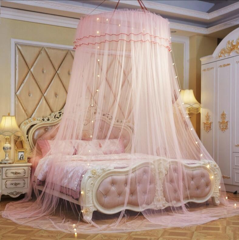 Adult Bed Canopy | Transparent Pink