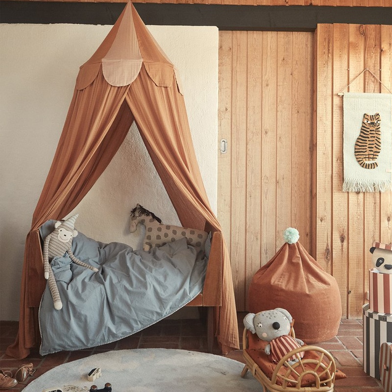 Baby Bed Canopy | Brown Circus Tent
