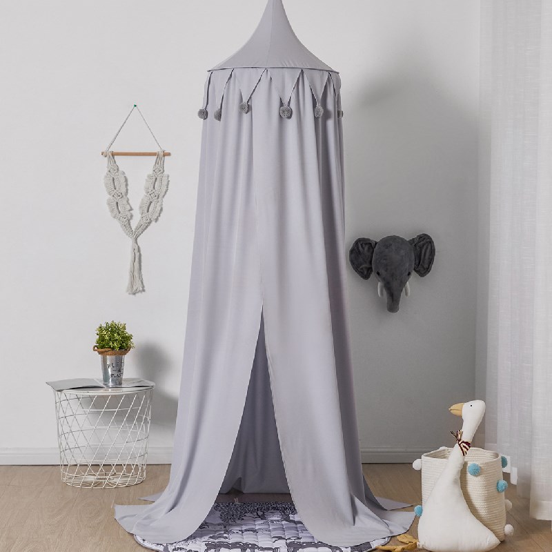 Baby Bed Canopy | Light Pastel Grey