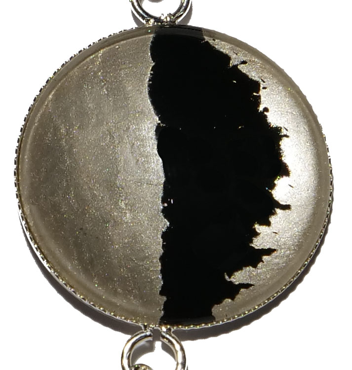 plume argent noir zoom