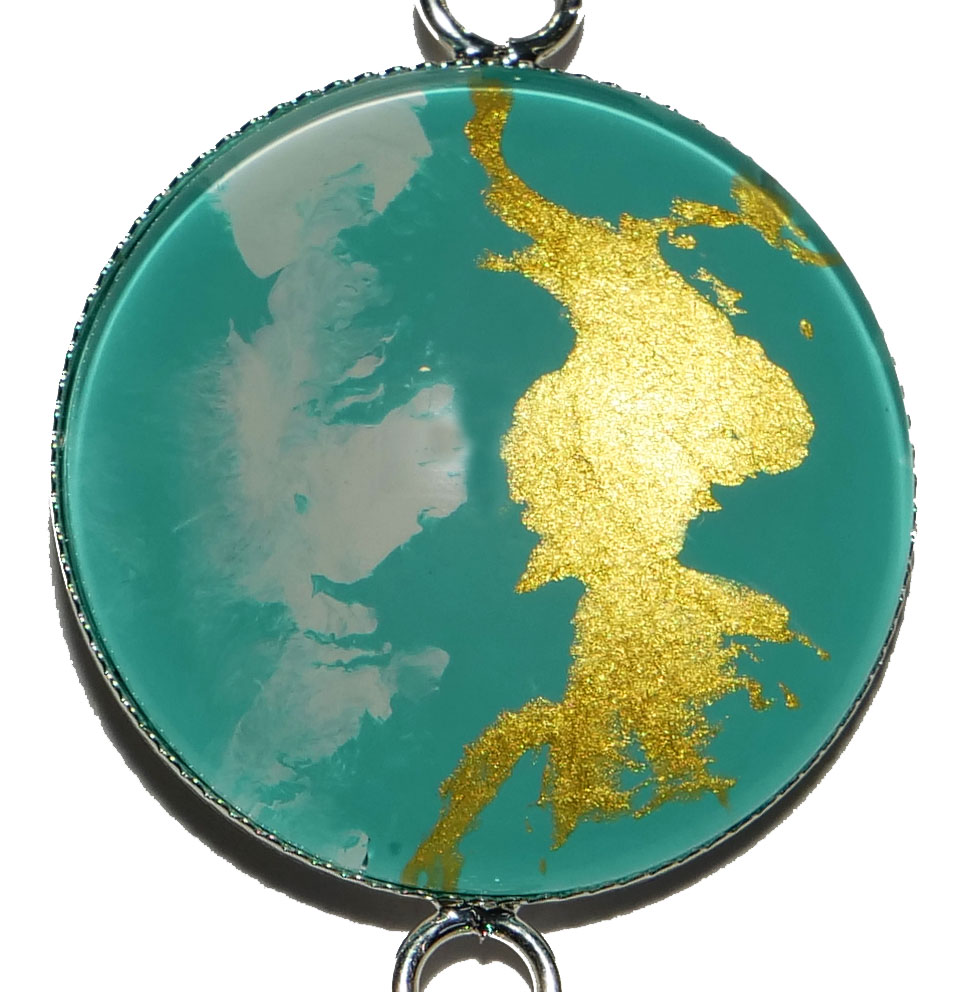 plume turquoise zoom