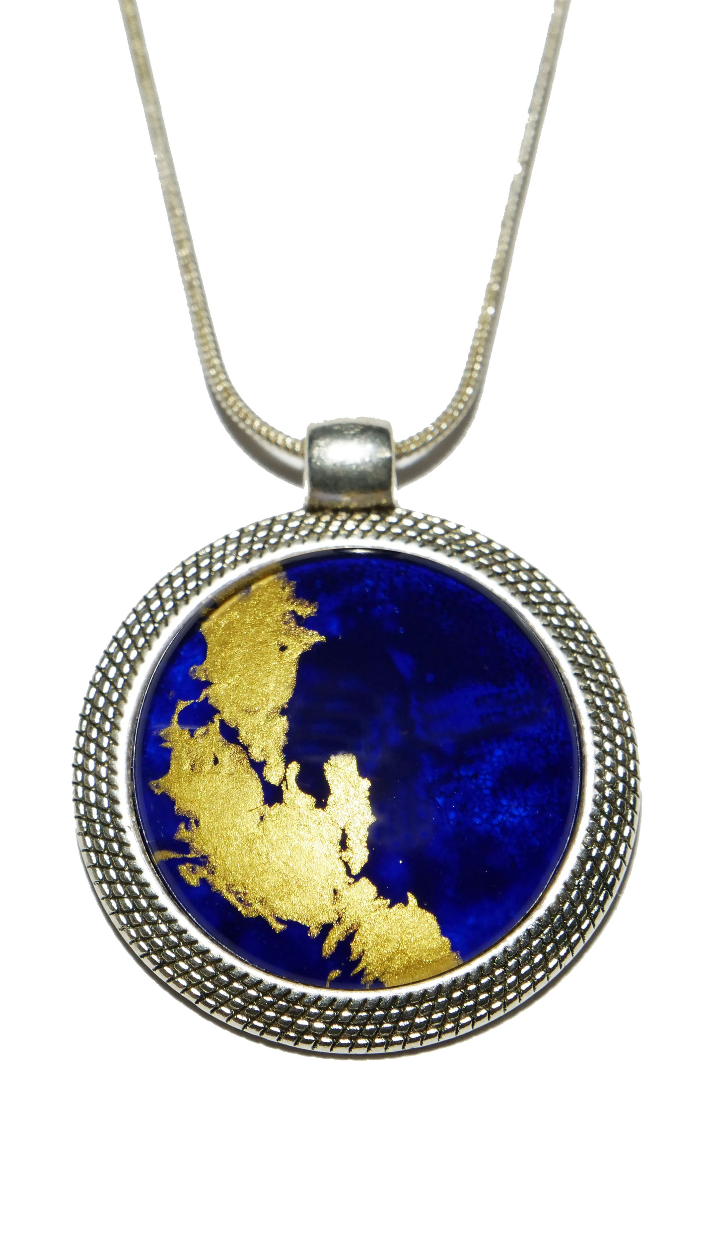 Collier Bohème bleu~vert