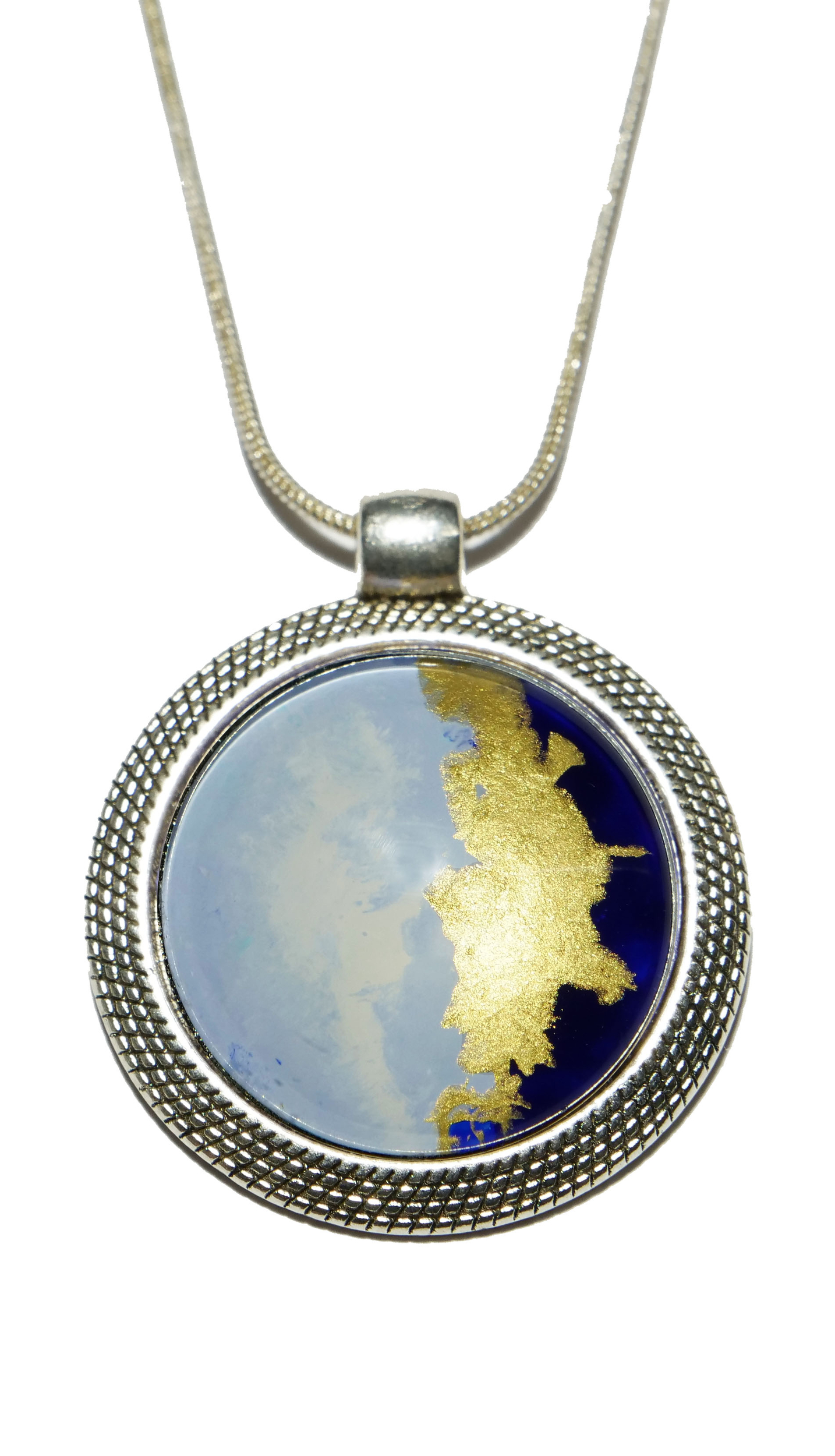sautoir bleu ciel