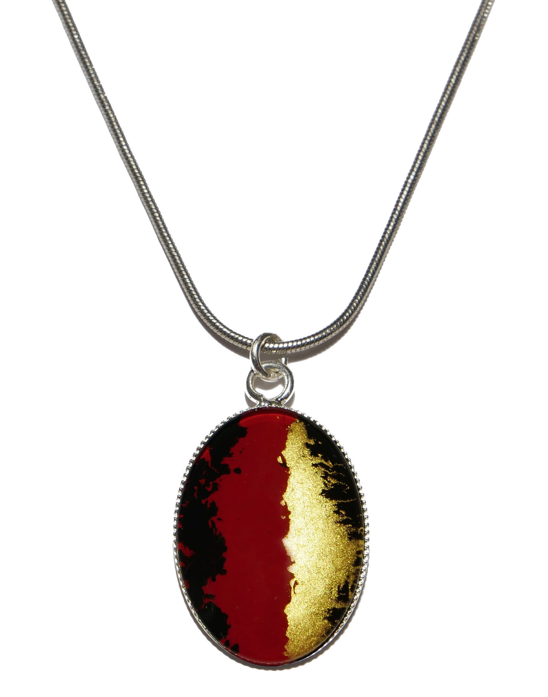 Collier Camet rouge~violet