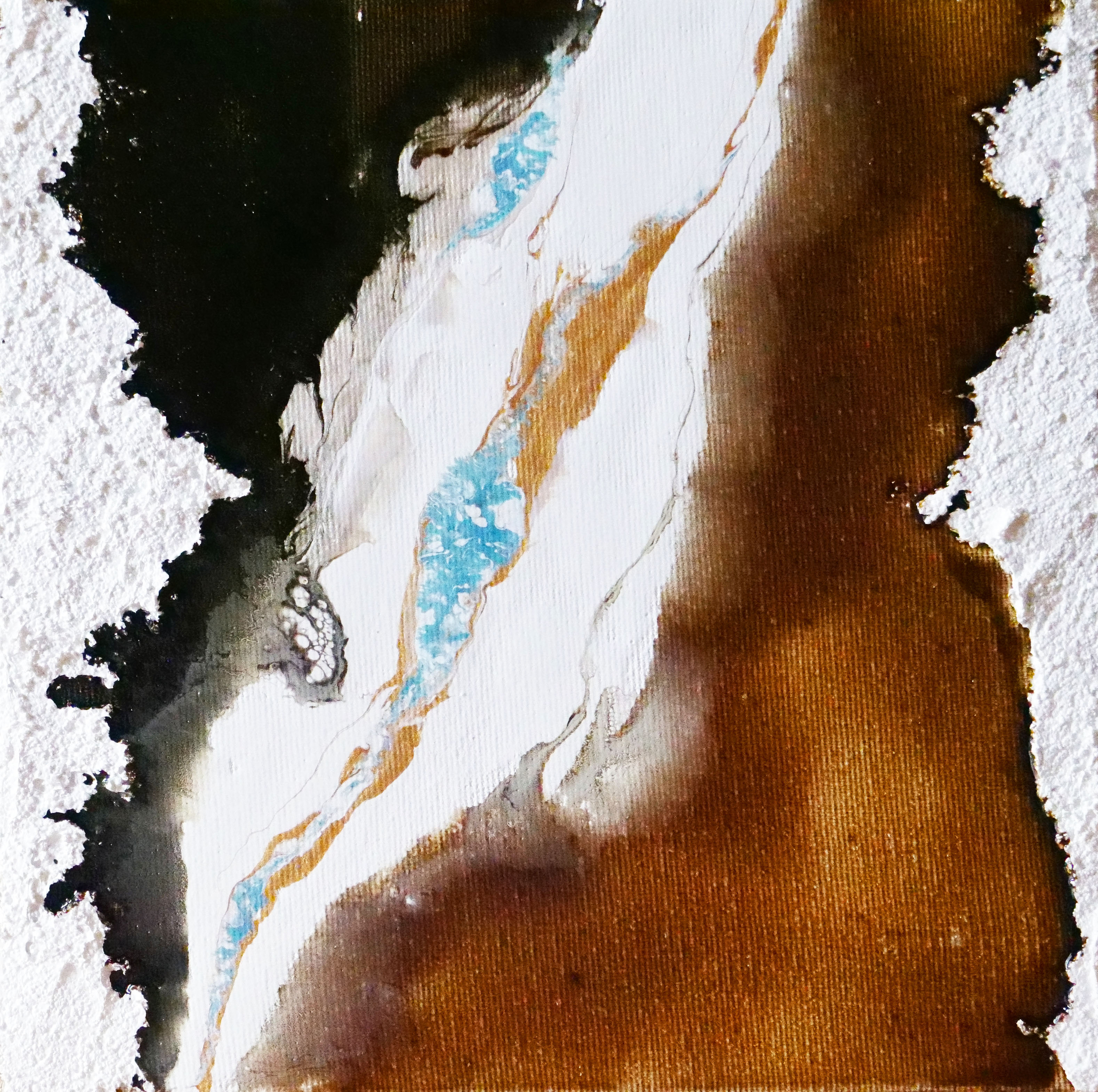 Abstrait Marron & Blanc