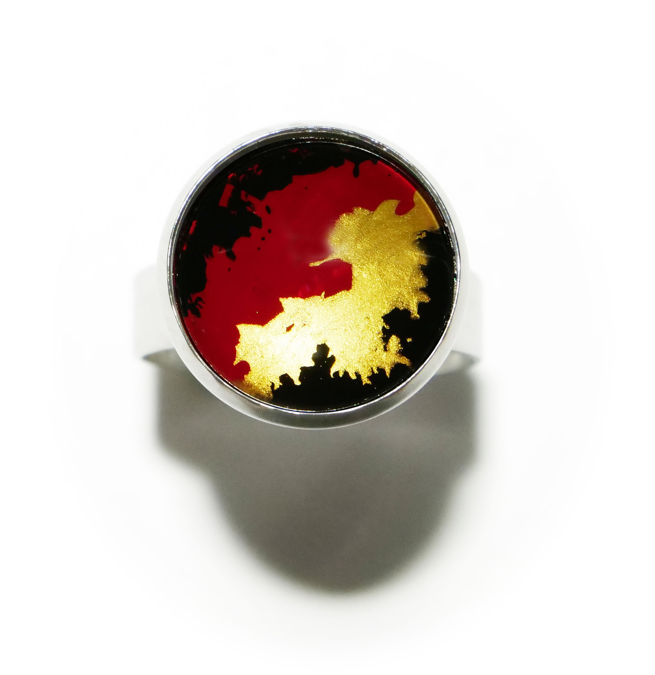 Bague Epurée Petite rouge~violet