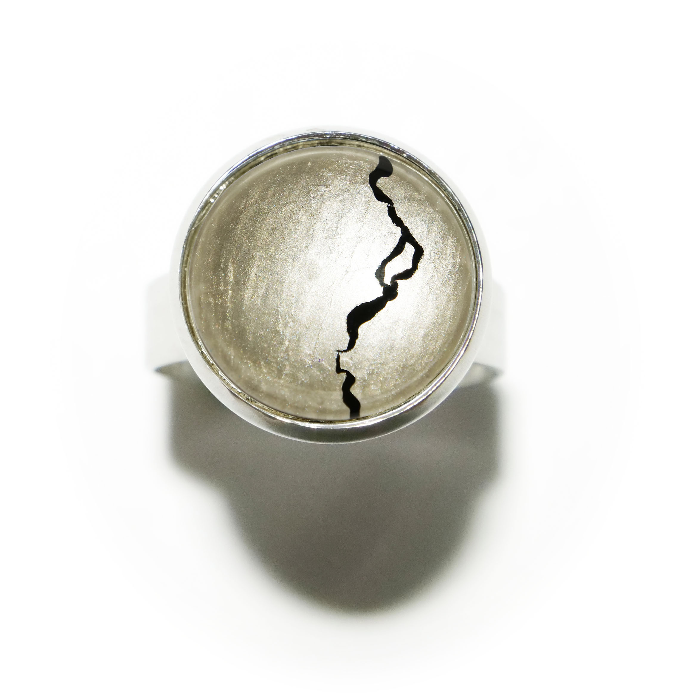Bague Epurée Petite argent~cuivre