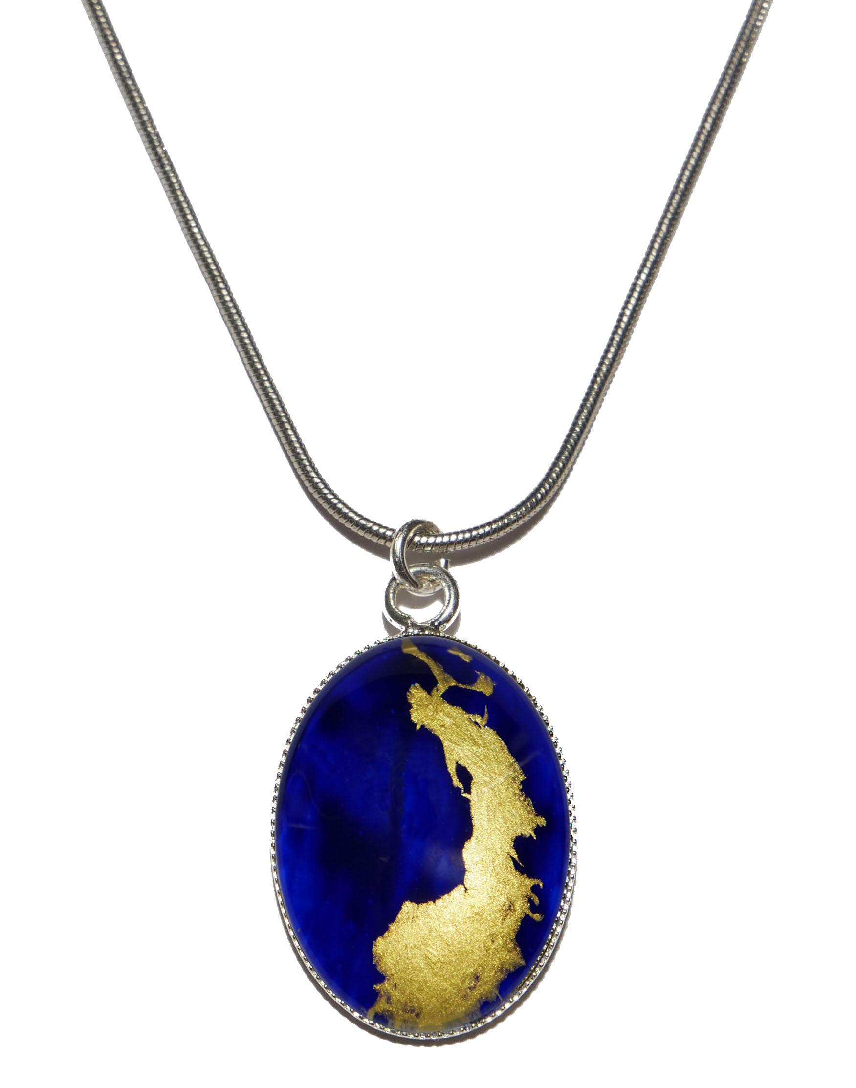 Collier Camet bleu~vert