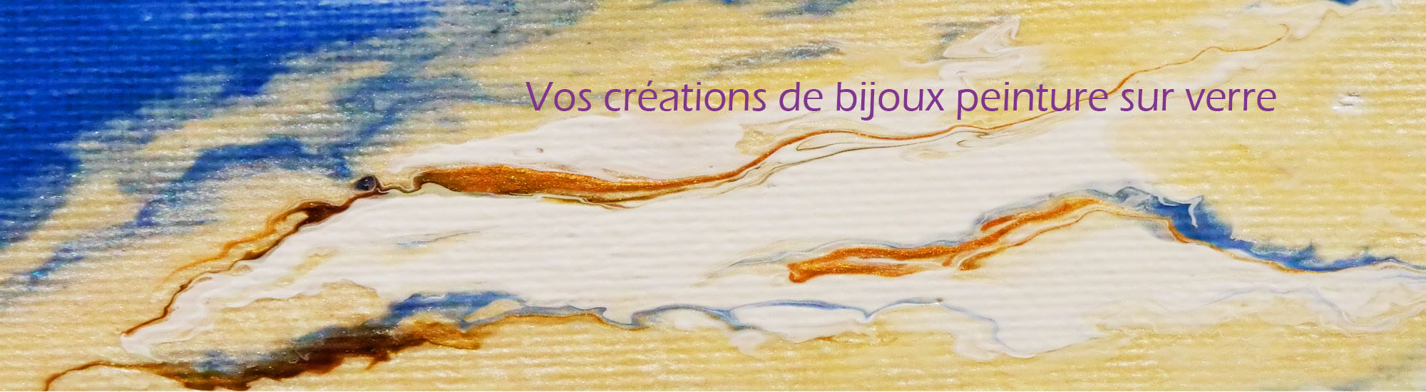 Les bijoux peinture sur verre