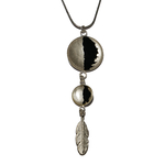 plume argent noir