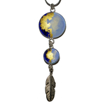 plume bleu ciel